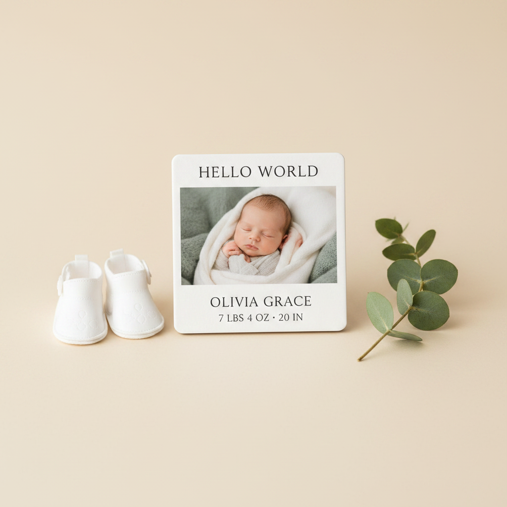 Baby Announcement Magnet